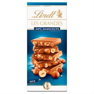 Lindt LES GRANDES Milk Hazelnut Bar 150g